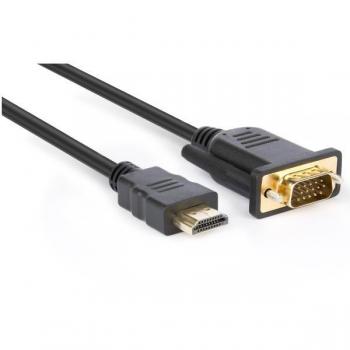 Cabo Adaptador HDMI a VGA 1,8 m Tipo A D-Sub Negro