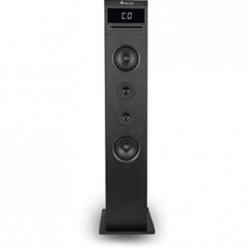 Torre de Sonido 2.1 con Cargador Inalámbrico NGS Skygazer - 120W - Bluetooth - 1*Woofer - 2*Tweeter - USB/AUX IN - Repro