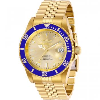 Invicta Pro Diver 29185 - Reloj para Hombre Automático de 42mm con correa color Oro amarillo y Dial Metal Champán