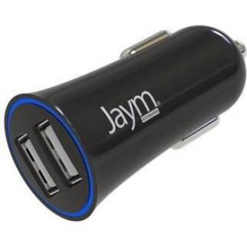 Cargador de Coche Compacto y Ligero Dual USB-A 12W 2.4A con Protector contra Sobretensiones Negro