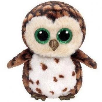 TY- Peluche, juguete, Color marrón, 15 cm