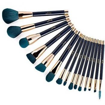 Set de brochas Jessup Beauty 15 piezas - T113: Azul/Verde Oscuro