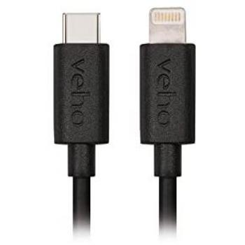 Cable de Carga y Sincronización USB-C a Lightning Veho (0.20m, MFi Certificado)