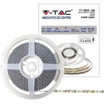 Tira LED SMD2835 10m 7,5W/m 120 LED/m Monocolor Blanco Cálido 3000K IP20 24V