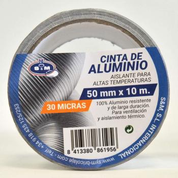 S&M Cinta aluminio selladora 50 mm x 10 m
