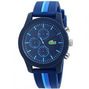 Lacoste Mens Chronograph Quartz Watch with Silicone Strap 2010931