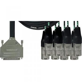 Cordial 3m 8-Channel D-Sub to XLR Male Multicore Audio Cable