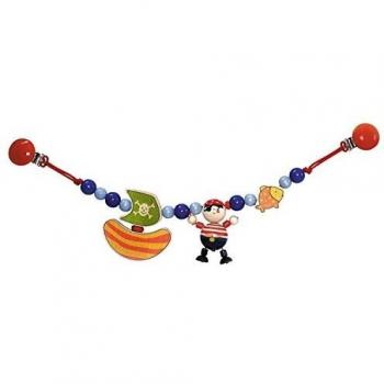 Hess 13016 - Juguete de madera de clip para basinet o cochecito, diseño pirata