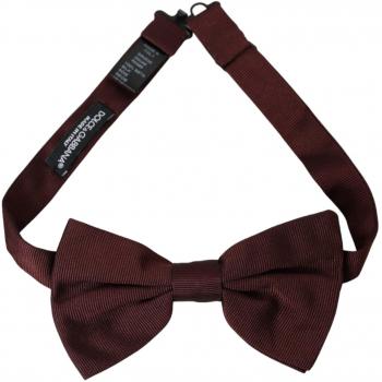Maroon Silk Adjustable Neck Men Bow Tie