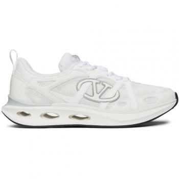 Valentino Garavani Women's VLogo Easyjog Sneakers, White, Size 38 (8 US), Style: 5W2S0JV4MCHZGZ