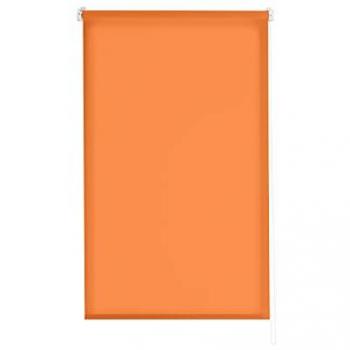 Estor Enrollable Translúcido Liso Easyfix Color Naranja 100 x 180 cm