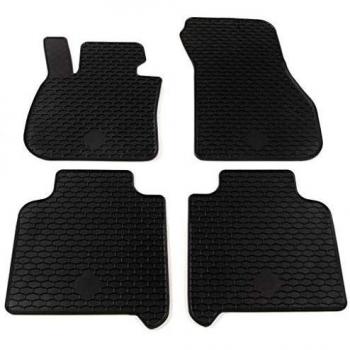 vidaXL Juego Alfombrillas de Coche a Medida Goma 4 Piezas Esterillas Alfombras