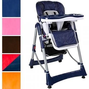 TecTake Trona para niños con bandeja y bebés naranja de altura regulable - disponible en diferentes colores -