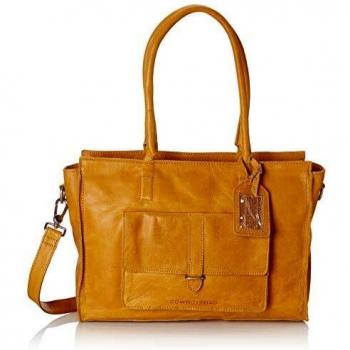 Cowboysbag - Bag Edgemore 15 Inch, Carteras de mano con asa Mujer, Amarillo