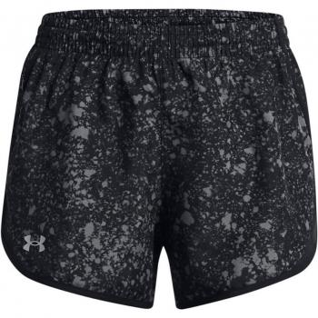 Under Armour - Short de mujer Fly-By 7 cm con diseño impreso, tejido ligero y transpirable, tecnología que absorbe el sudor, cinturilla elástica ajustable y detalles reflectantes para mayor visibilidad