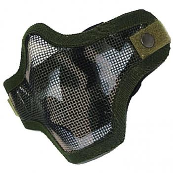 Máscara Táctico Facial Protección Malla Media Militar Huelga Acero Aire Suave - Camuflaje