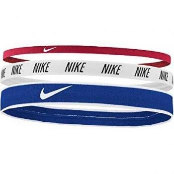 NIKE Mixed Width Headbands 3Pk Cinta para la Cabeza, Unisex Adulto, redwhiblu, Talla Única