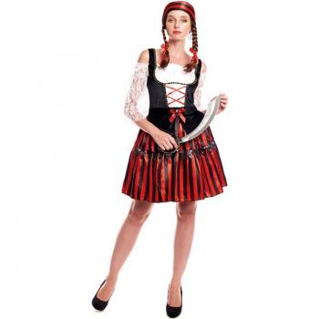 Disfraz de Pirata Stripes Clásica para mujer