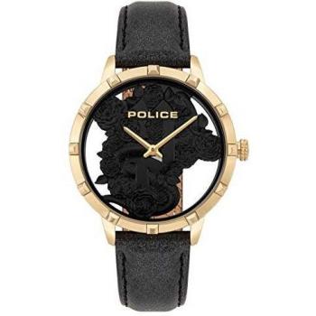 Police Women's Quartz Analogue Watch, Yellow, Size: ONE SIZE