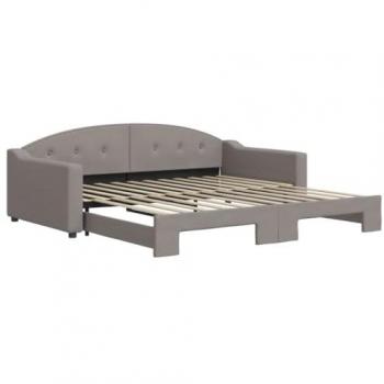 Sofá cama nido tela gris taupe 100x200 cm