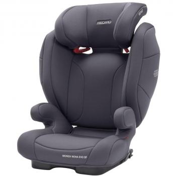 Silla de Coche Recaro Monza Nova Evo Grupo 2/3 con Seatfix y Reposacabezas Ajustable en Altura - Color Simply Grey