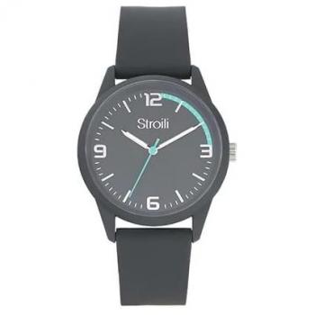 Reloj de Hombre Stroili Malta Gris 1674250 con Correa de Silicona y Solo Hora