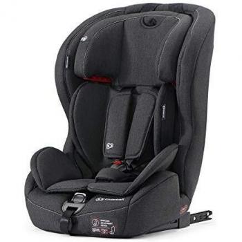 Kinderkraft Silla de Coche Isofix SAFETY FIX, Grupo 1/2/3, 9-36 kg, Negro