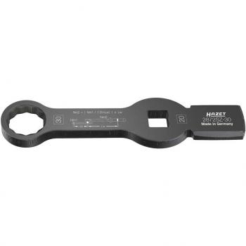 HAZET 2872SZ-30 Llave de estrella de golpe hexagonal doble con 2 superficies de impacto, cuadrado hueco 3/4 pulgadas (20 mm), perfil hexagonal doble exterior 30 mm