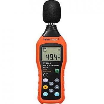 Protmex Medidor de Sonido Sonómetro Digital Registrador de Decibelios LCD Digital Medidor de Volumen nosie Metros probador medidor 30 - 130dB 30 hz-8khz MS6708
