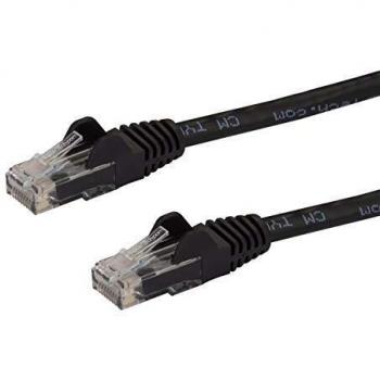StarTech.com N6PATC50CMBK Cat6 Patch Cable with Snagless RJ45 Connectors - 0.5m, Black