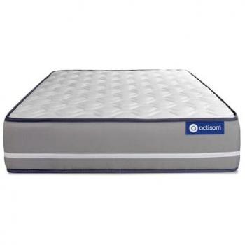 Colchón Actisom 90x180 cm con Espuma Viscoelástica, Grosor 20 cm, Firme y 3 Zonas de Confort