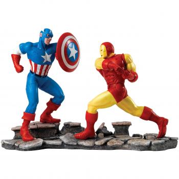 Marvel Capitán América Figura, Piedra,, 15 x 40.5 x 28 cm