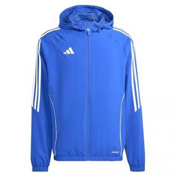 Adidas Tiro 24 Chaqueta Cortavientos para Niños Azul y Blanco (128)