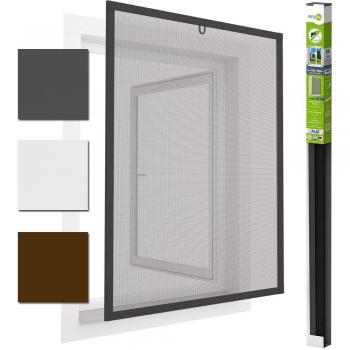 Mosquitera Ventana de aluminio 130 x 150 cm Easyline – kürzbar