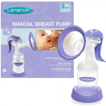 Lansinoh Manual Breast Pump with Customisable Pumping Modes - Portable for Travel, 1 pc