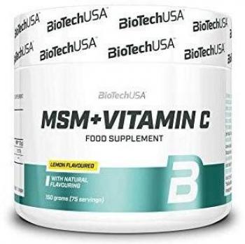 Biotech USA MSM + Vitamin C Lemon 150g Jar