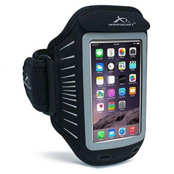 Armpocket Racer Slim Lightweight Running Armband for iPhone SE, 6s/6/7 and Samsung Galaxy S6/5/4