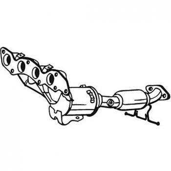 Catalizador Euro 4 BOSAL 090-711 para Ford Focus 2 con piezas de montaje incluidas