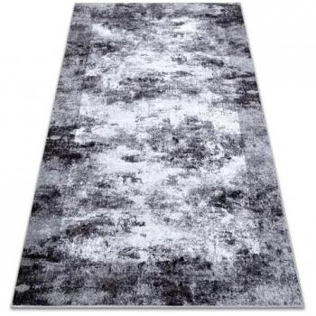 Alfombra Lavable Miro Vintage Antideslizante Gris 160x220 cm