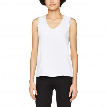 Vero Moda NOS Vmlacey Boca SL Top, Camiseta sin Mangas para Mujer, Blanco Snow White, 40