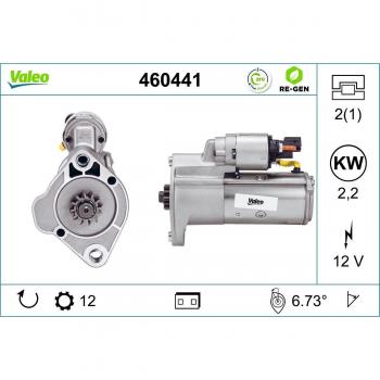 Motor de arranque VALEO 460441 para Mercedes Sprinter, VW Amarok y Crafter