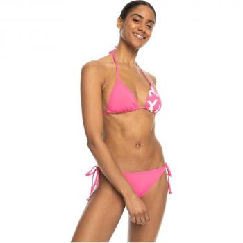 Bikini de mujer Roxy Beach Classics Tie Side rosa blanco - S