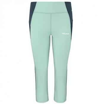 Head Power 3/4 Tights Mujer - Alto Rendimiento y Comodidad, Mallas 3/4 Power, Leggings 3/4 para Mujer en Verde Pastel, XS