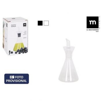 Aceitera de borosilicato con dosificador de 125cc de la marca Irai
