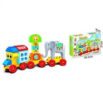 ALFABEST Tren Circo construcción 31 pzas