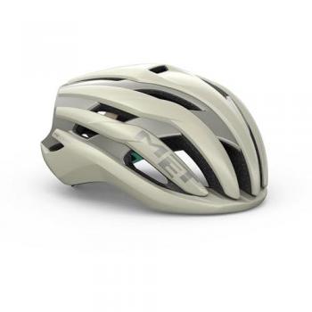 Casco MET Trenta MIPS, color blanco puro y gris, tamaño L (58-61 cm), para ciclismo, unisex, acabado mate y brillo