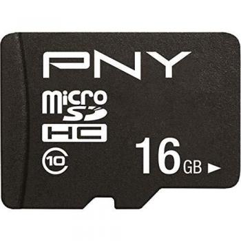 PNY Performance Plus microSDHC Memory Card with SD Adapter - 16GB, Class 10