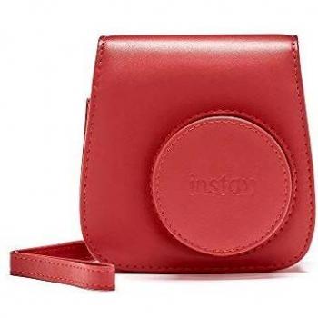 Instax Mini 90 - Funda de piel sintética con correa