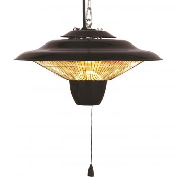 Calefactor halógeno eléctrico de techo 1500 W Rayo de Sol UFO Niklas