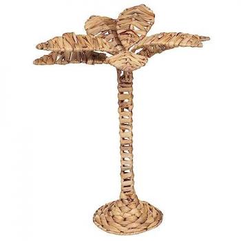 Cuadro Decorativo Palmera Beige 42cm - Estilo Tropical y Material de Jacinto